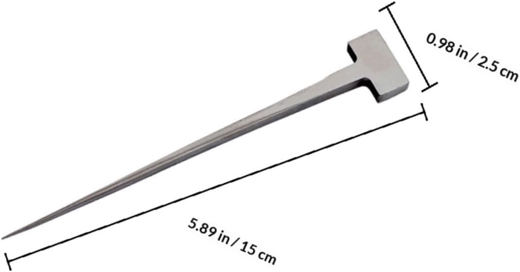VANZACK Stainless Steel 304 T-shaped Eel Spike Kitchen Fish Killing Tool Seafood Gadget for Home and Restaurant Use