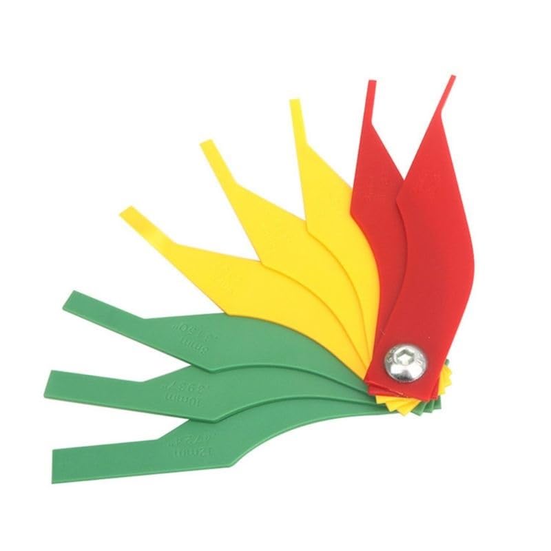 Car Brake Pad Scale Thickness Gauge Car Brake Block Wear Measuring Instrument for Protection Tool Feeler Gauge Detector 1PC