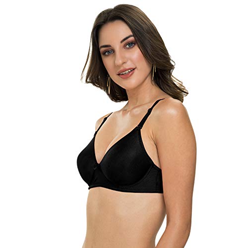 Image of Tweens - Heavily Padded Semi Push-Up Bra - Polyamide Fabric - 3 /4th Coverage, Wireless, Multiway Straps, Seamless - Everyday T-Shirt Bra