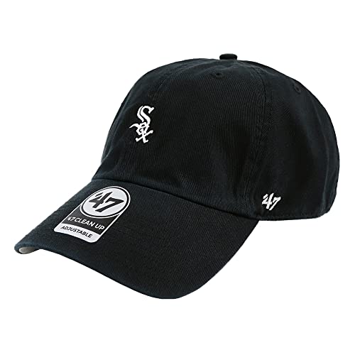 '47 Brand 47 キャップ ミニロゴ クリーンナップ CLEAN UP MENS LADIES CAP チビロゴ メンズ レディース 帽子 フォーティーセブン ホワイトソックス ブラック Free Size