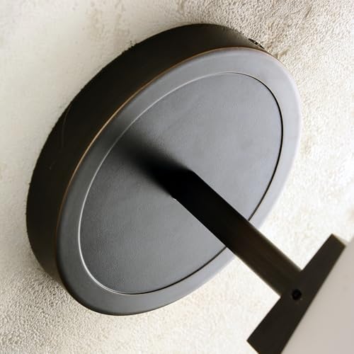Image of Bianco Wall Sconce, Brass Wall Lighting with White Glass Shade, Bronze Finish