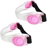 AMNQUERXUS Christmas LED Light Up Armband, Reflective Adjustable Wearable Silicone Running Belt Strap/Waterproof Glow in The Dark for Running Jogging Walking Cycling Concert Camping Outdoor Sports