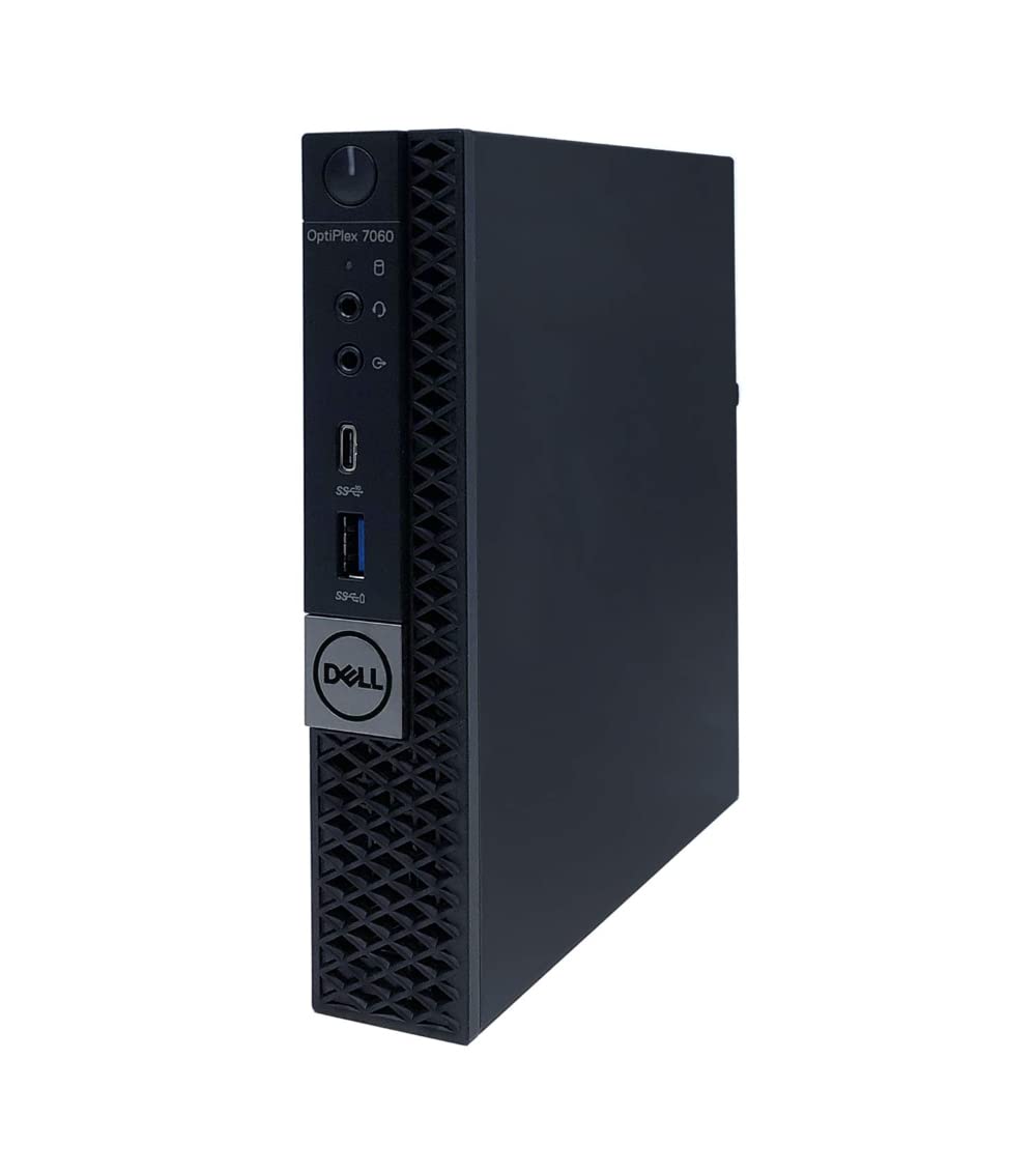 Dell Optiplex 7060 Micro Intel Core i5 8500 256 GB SSD dysk twardy 16 GB pamięci, Windows 11 Pro, komputer stacjonarny, mini PC (odnowiony)