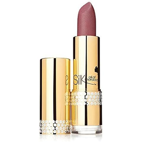 Silk Oil of Morocco Vegan Argan Oil Lipstick - Paraben Free - Mineral Oil Free - Mineral Lipstick / Mineral Makeup - Longwear Lipstick - Moisturising Lipstick Infused with Argan Oil - Long Lasting Lipstick (Moroccan Blossom) Cover