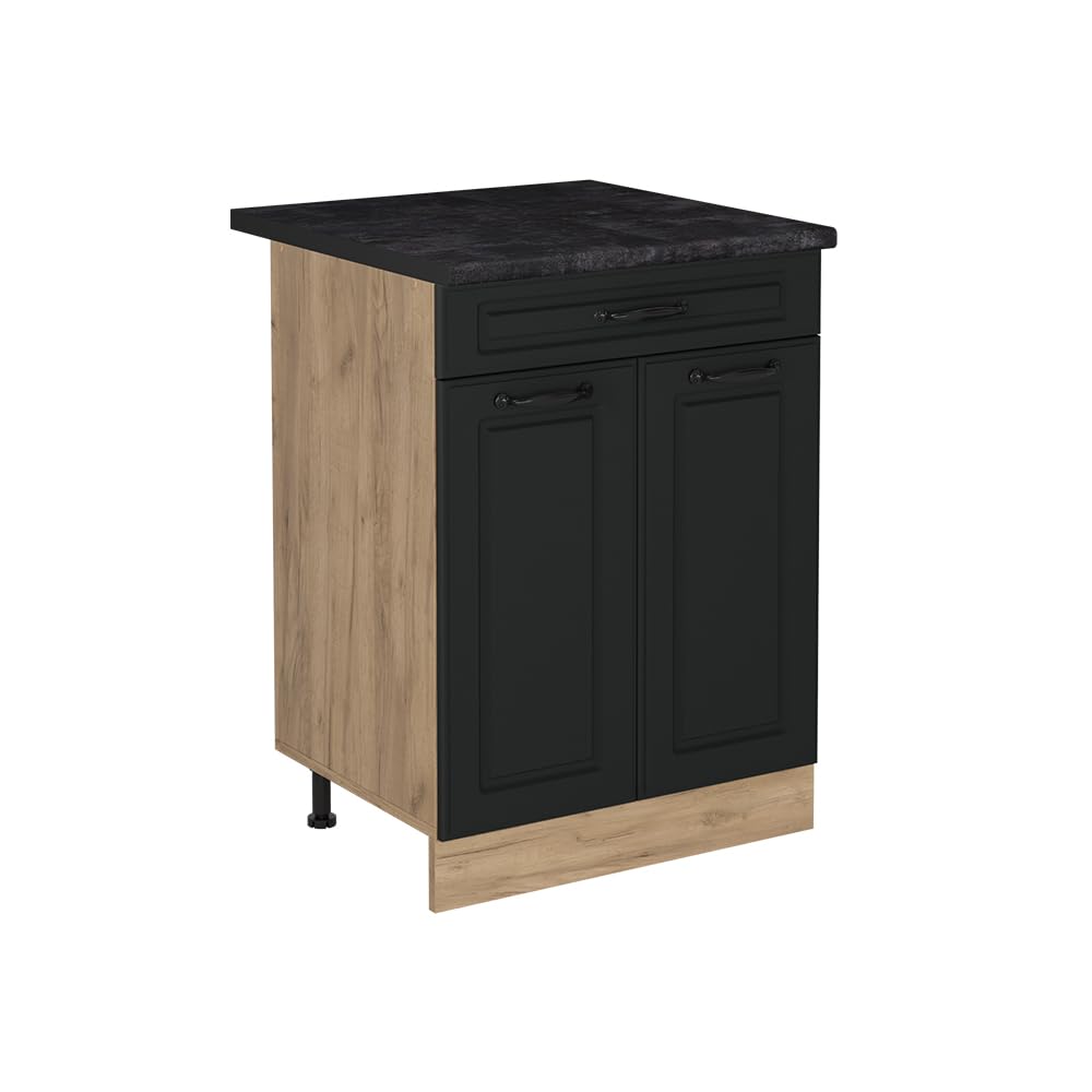 Vicco Szafki kuchenne "R-Line", Antracyt wiejski/Dąb goldkraft 60 cm