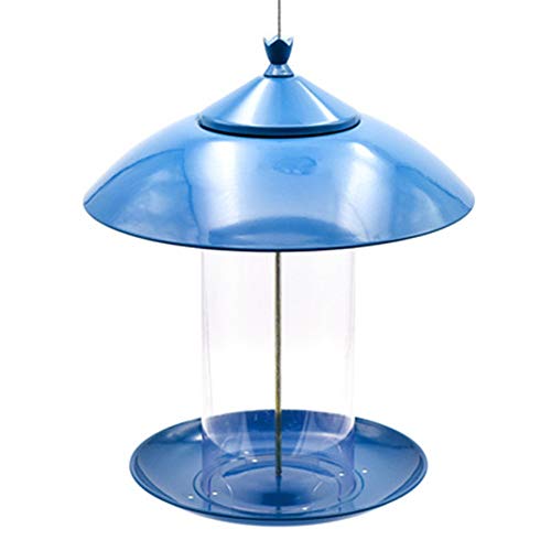 Bird Feeder Bird Feeder Hanging Decoration Bird Table Free Standing Easy Cleaning Refills Tube Weatherproof Traditional Metal House Courtyard Cabin Bird Feeder For Outdoors for Backyard, Garden & Wind