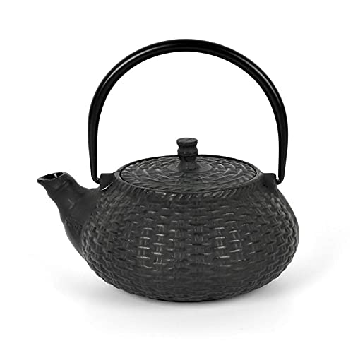 A-018-0.6L Tetera de hierro fundido con filtro de acero inoxidable Basket L 0,6