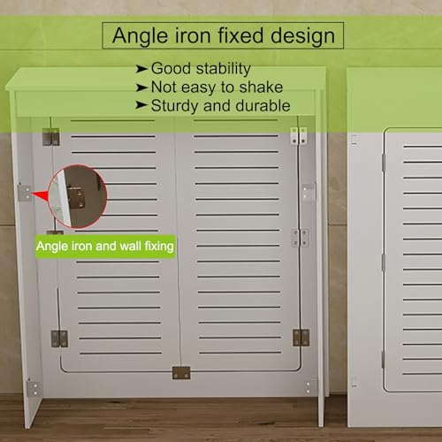 Mueble para calefacción elegante estante para radiador de salón rejilla decorativa moderna 5