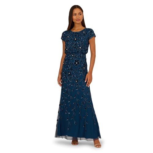 Image of Adrianna Papell Embellished Mikado Gown
