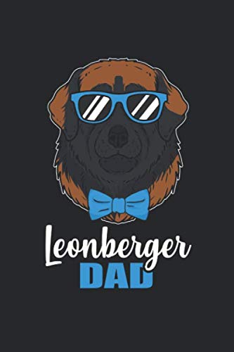 Leonberger Dad: 6" x 9" Lined, Notebook, Memo Book, Paperback, Journal, Diary