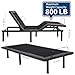 Garvee Twin XL Adjustable Bed Frame with Massage - Electric Bed Base with Head & Foot Incline, LED Under-Bed Night Light, 4 Height-Adjustable Legs, Wireless Remote, Zero/Anti-Snore/Memory Presets