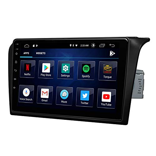 2022 Android 10.0 Single Din Car Stereo, Eonon Quad Core Car Radio with IPS Display/GPS Navigation, Compatible with Mazda 3 (2004-2009), Built-in Apple CarPlay, Support Android Auto-9 Inch-GA9451B