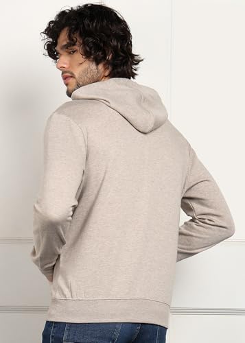 Image of Alan Jones Clothing Men's Solid Hooded Sweatshirt | Drawstring Hood, Kangaroo Pocket, Ribbed Hem | Regular Fit | Sizes S-5XL | Multiple Colors