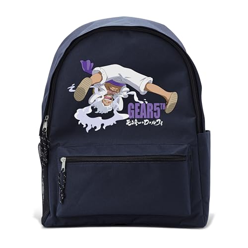 Mochila Luffy Gear 5th ABYSTYLE azul con gran capacidad escolar