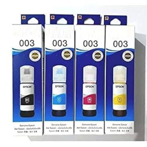 Image of Gungun 003 65ml Ink Bottle (Magenta, Yellow, Cyan, Black) ;Compatible with :L3110 /L3101 / L3150 / L4150 / L4160 / L6160 / L6170 / L6190 Printer Models OG 003