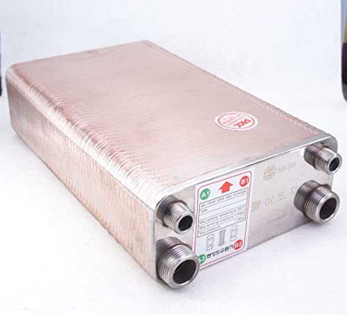 80 Plates Heat Exchanger Beer Wort Chiller Cooler SUS 304 Stainless Steel for Homebrew Cooling