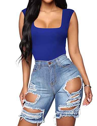 Aranmei Womens Shapewear Tummy Control Body Suit Slimming Going Out Tank Top Thong Sexy Square Neck2