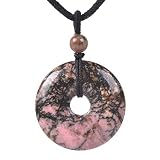 JUST IN STONES Natural Matrix Rhodonite...