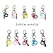 Set of 10Pcs Colorful Silicone Pen Clip Easy Access Lanyard Pen Holder Clips for Nurses Doctor Student Teacher