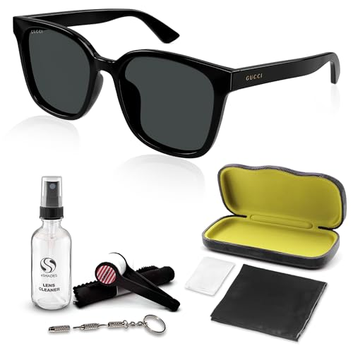 Gucci GG1346SK Designer Fashion Sunglasses - Elegant, Sophisticated & Stylish Rectangular Shape Eyewear W/Luxury eSHADES Kit