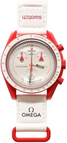 Amazon | OMEGA × SWATCH Mars ラッピング付き SWATCH OMEGA 