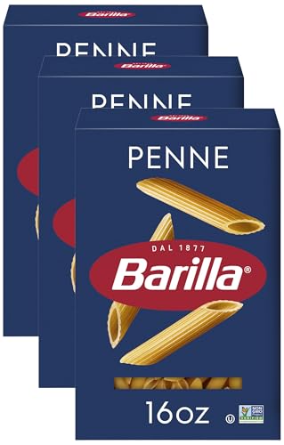 Barilla Penne Pasta, 16 oz. Box - Non-GMO, Made with Durum Wheat Semolina - Kosher Certified, (Pack...