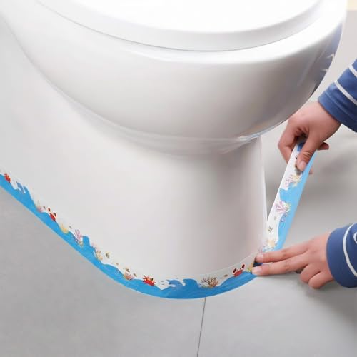 Image of Self Adhesive Sealing Tape, Bathroom Waterproof Sealing Strip, Traditional Sealant Substitute, Suitable for Kitchen, Bathtub, Bathroom, Wall Corner, Decoration and Renovation (B, 1.5 inch x 16.5Ft)