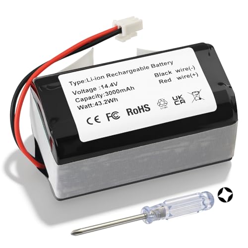 Image of RVBAT85004 RVBAT85005 Battery Replacement for Shark Matrix Robot UR2360EEUS | UR2360 UR2360S RV2610 AV2511AE RV2610WFUS RV2610BTUS RV2620WFUS UR250BEXUS RV9155WXUS RV2400WS RV240BLXUS RV2402WD RV2402WXUS