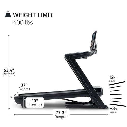 nordictrack commercial series premium foldable treadmills incline amp decline ifit membership required to access ifit content amp features