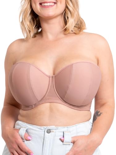 Curvy Kate Luxe Strapless Bra 38H, Latte