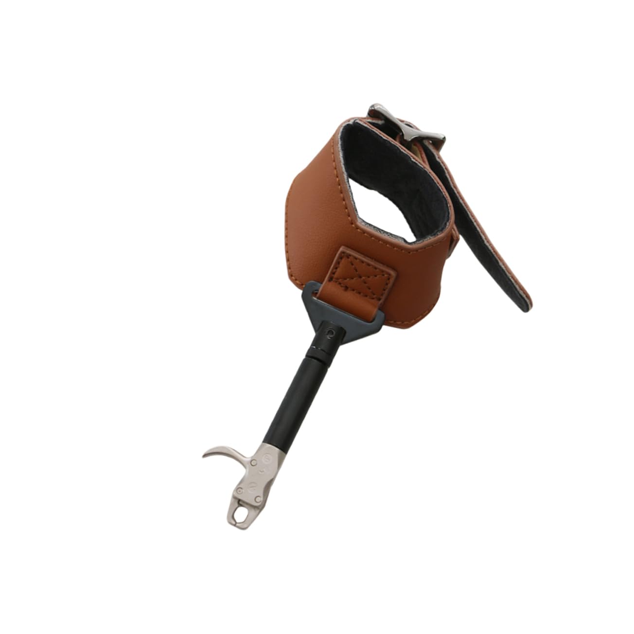 Gogogmee Recurve Thumb Release Release for Recurve Arrow Caliper Wristband Wrist Adjustment Suitable for Ages Brown