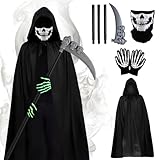 disfraz de spiderman alta calidad 【CUIDADO FÁCIL】El disfraz de Grim Reaper, la toalla facial y los guantes son lavables a máquina y resistentes a las arrugas, adecuados para la mayoría de los adultos, pueden ser usados ​​tanto por hombres como por mujeres, y se pueden usar varias veces.