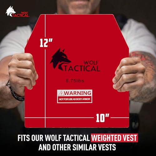 WOLF TACTICAL Weight Vest Plates - 5.75/8.75/14.5/19.75LB Pairs - WODs, Strength Training, Running, Heavy Workouts - Image 4