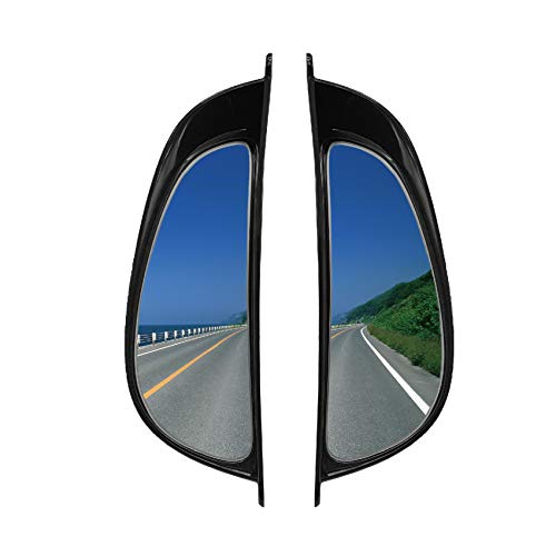 Car SUV Side View Mirror Wide Angle Blind Spot Mirror Auto Exterior Rearview Mirrors With Convex Clean Surface Stick on B-Pillar for Rear Seat Passengers Hypersonic Set of 2