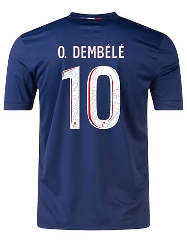 DEMBELE 2025 Soccer Jersey for Men (US, Alpha, XX-Large, Regular, Regular, Blue)