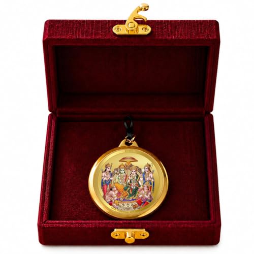 Image of DIVINITI 24K Gold Plated Double-Sided Religious Pendant with Premium Gift Box, Spiritual Locket for Men & Women, Devotional Jewellery for Gifting & Everyday Wear
