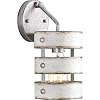 Progress lighting gulliver collection 1 light antique whitewashed farmhouse wall sconce light galvanized finish  urban country home decor