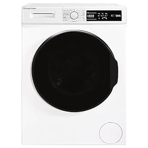 Russell Hobbs Freestanding Washing Machine, 8kg Capacity, 1400 rpm, 15 Programmes, Eco Technology, Rapid Wash Cycles, White, RH814W111W