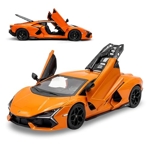 Image of Diecast Toy Cars for Kids & Collectors| 1:32 Scale | Pull Back Action Metal Model Car | Premium Detailing, Authentic Design, Sturdy Build | Gift Toy Car (Lamborghini Revuelto)