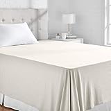 Incluye 1 sábana encimera Amazon Basics - Sábana encimera, tejido jersey jaspeado, 180 x 260 cm - Gris claro