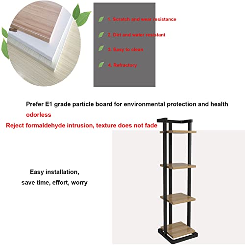 Présentoir à fleurs polyvalent en métal forgé au design architectural épuré - 5