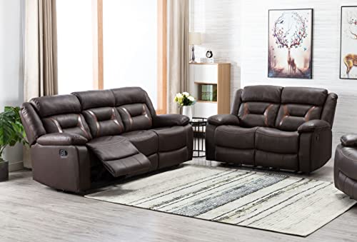 Liveasy Furniture Living Room Recliner Sofa Set Including Reclining Sofa, Loveseat, Glider Recliner Chair (Sofa+LOVESEAT) Liveasy Furniture Living Room Recliner Sofa Set Including Reclining Sofa, Loveseat, Glider Recliner Chair (Sofa+LOVESEAT)