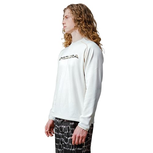 Endura Moletom unissex adulto Corner Adventure manga comprida ciclismo branco sussurro, GG