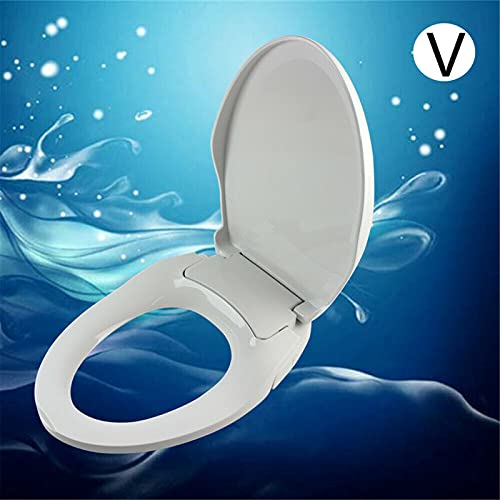 Futchoy Toiletdeksel bidet wc-bril met geïntegreerde bidet hygiënische antibacteriële toiletbril afneembaar wc-deksel wc… - Image 5