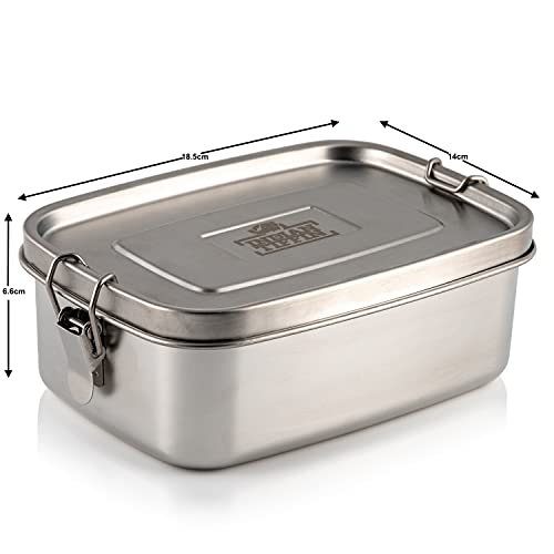 Indian-Tiffin Stainless Steel Large Single Layer Rectangular Lunchbox (Large) by Indian-Tiffin - Image 4