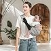 MISSWISDOM Baby Sling Carrier, Toddler Carrier Sling with Double Safety Buckle and Adjustable Shoulder Strap(7-30lbs), Baby Carriers One Size Fits All, Grey