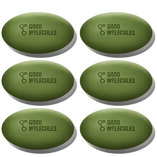Good Molecules Brightening &amp; Dark Spots Bar Pack 6 – 85 g / 3 oz Each | Soap Free Face &amp; Body Cleansing Bar with Tranexamic Acid, Kojic Acid &amp; Niacinamide