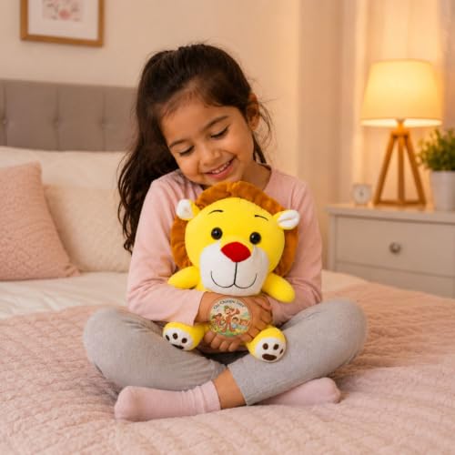 Image of Sitting Lion Soft Toy 25 cm Plush Stuffed Lion for Kids