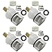 Qblahip 4 Pack RP25513 Faucet Stem assembly, Replacement Kit for De-lta two handle faucet repair kit, Includes RP4993 Seats and Springs