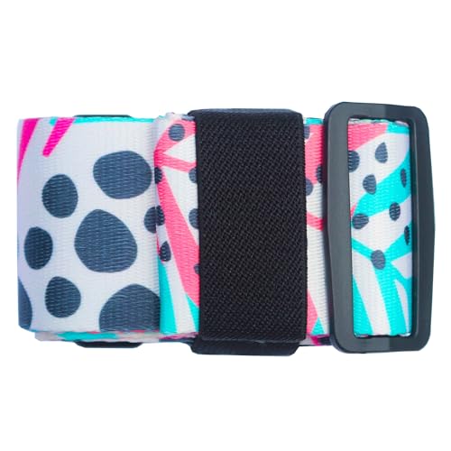 Image of Luggage Straps for Suitcases TSA Approved Easy Pack Organized Suitcase Strap, Luggage Strap, Luggage Belt Strap, Bag Straps for Luggage. Buckle Straps Travel Accessories (Hawaii Plant)
